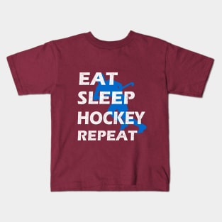 Eat sleep Hockey repeat hockey lovers fans t-shirt Kids T-Shirt